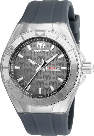 美品TechnoMarine Sport クロノグラフ 腕時計 シルバー/グレー TM-115062 | Technomarine