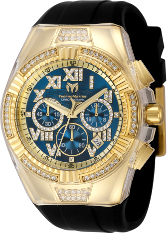 Technomarine Blue Stainless Steel Yacht Y12 Men's Wristwatch
