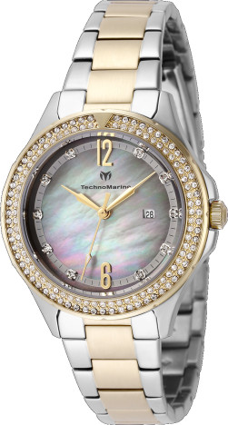 Invicta TechnoMarine Luna Tides Womens Watch Mother of Pearl Stainless Steel NIB TechnoMarine LUNA - Tides TM-826000 Women main image 2
