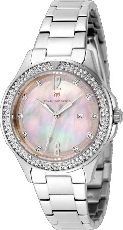 NEW Technomarine Luna Tides Steel Watch Pink Mother of Pearl Dial 33mm TM-826013 So classy! ✨ TM Luna Tides • 33mm diameter • ₱5,300 only  main image 4